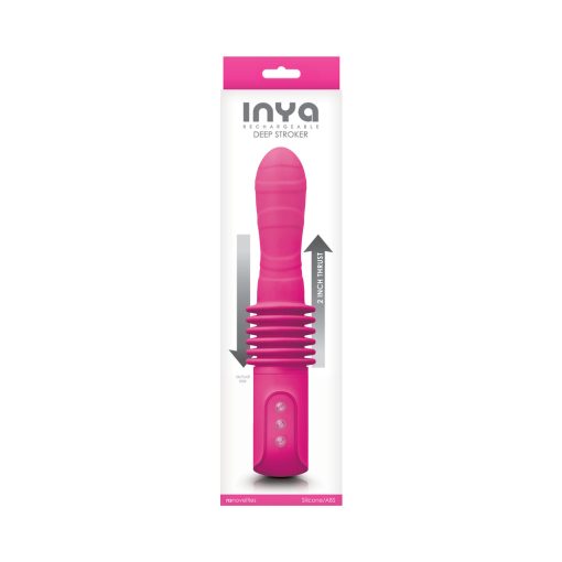 Inya Deep Stroker Rechargeable Thrusting Vibrator Pink