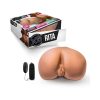 X5 Men Rita Dual Entry Masturbator With Remote-Controlled Bullet Vibrator Tan