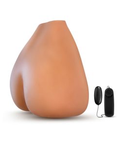X5 Men Rita Dual Entry Masturbator With Remote-Controlled Bullet Vibrator Tan