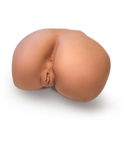 X5 Men Rita Dual Entry Masturbator With Remote-Controlled Bullet Vibrator Tan