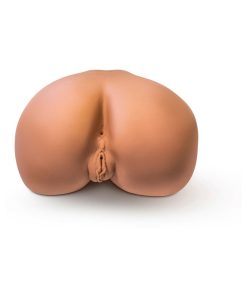 X5 Men Rita Dual Entry Masturbator With Remote-Controlled Bullet Vibrator Tan