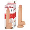 Realcocks Sliders 9In Moveable Skin Bendable Harness Compatible Suction Cup Base Flesh