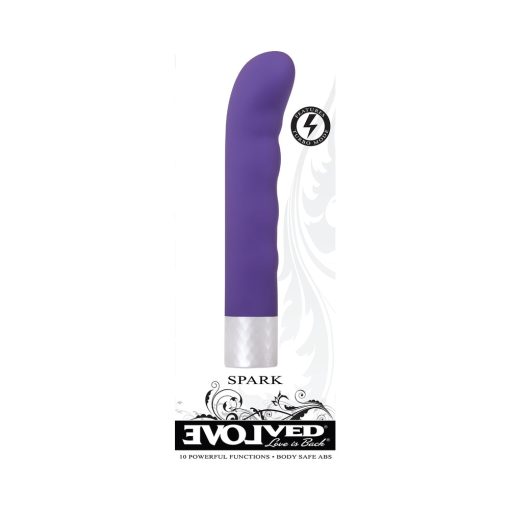 Evolved Spark Rechargeable G-Spot Vibrator Purple - Image 8