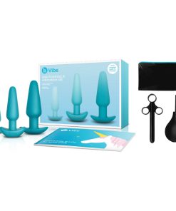 B-Vibe 7-Piece Anal Training & Education Set Teal
