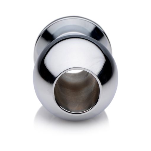 Master Series Small Abyss Steel Hollow Anal Plug - Image 4