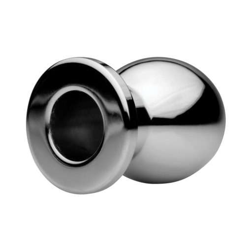 Master Series Small Abyss Steel Hollow Anal Plug - Image 6