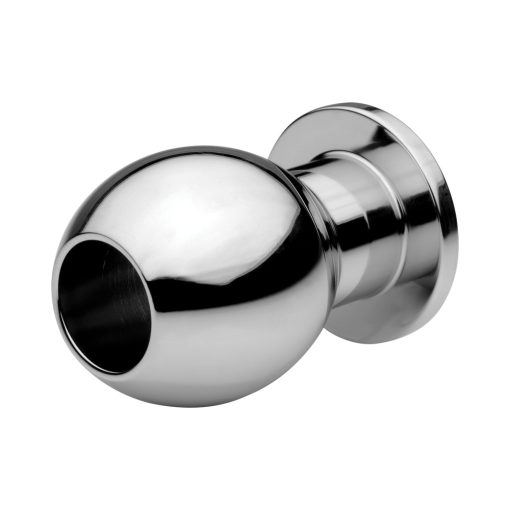 Master Series Small Abyss Steel Hollow Anal Plug - Image 7