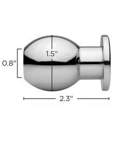 Master Series Small Abyss Steel Hollow Anal Plug
