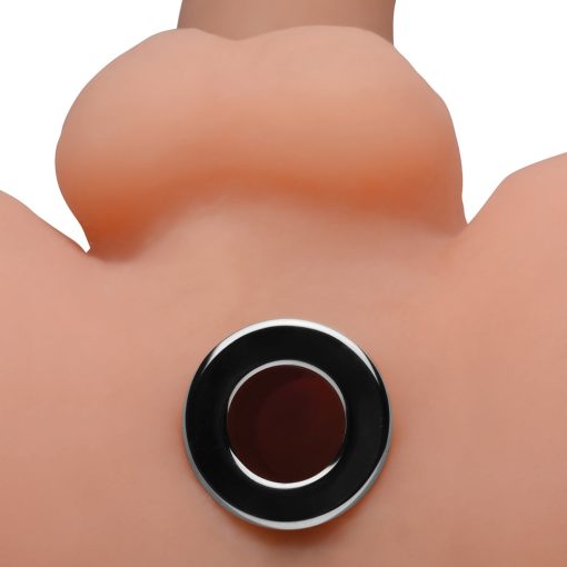 Master Series Small Abyss Steel Hollow Anal Plug - Image 10