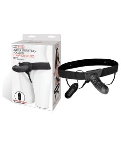 Lux Fetish Unisex Vibrating Hollow Strap-On Dildo Remote-Controlled