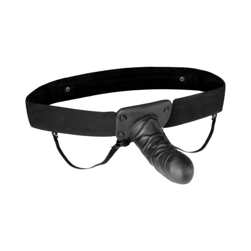Lux Fetish Unisex Vibrating Hollow Strap-On Dildo Remote-Controlled - Image 3