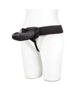 Lux Fetish Unisex Vibrating Hollow Strap-On Dildo Remote-Controlled