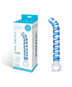 Glas Mr. Swirly 6.5 In. G-Spot Glass Dildo