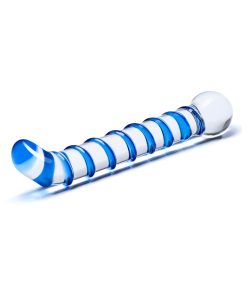 Glas Mr. Swirly 6.5 In. G-Spot Glass Dildo