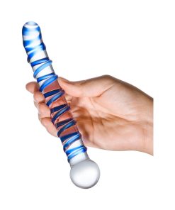 Glas Mr. Swirly 6.5 In. G-Spot Glass Dildo