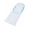 Glas 6 In. Curved G-Spot Glass Dildo Blue