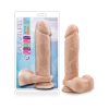 Au Naturel 9.5 In. Posable Dual Density Dildo With Balls Beige
