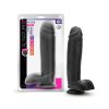 Au Naturel Bold Huge 10.5 In. Posable Dual Density Dildo With Balls Black