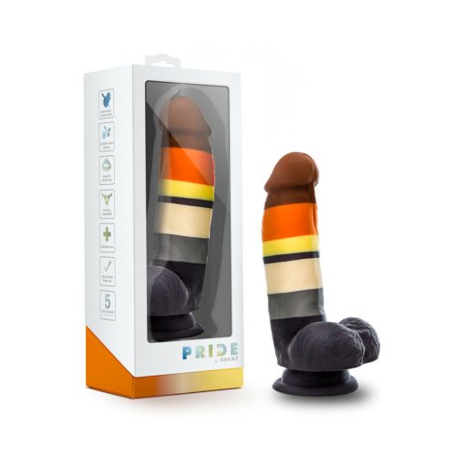Avant Pride P9 Bear 7 In. Silicone Dildo With Balls