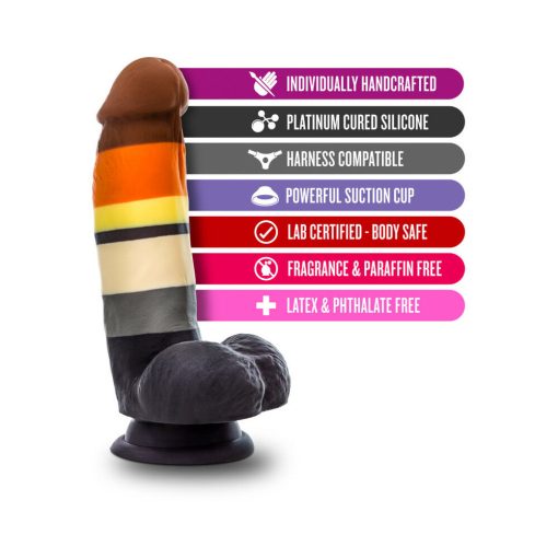 Avant Pride P9 Bear 7 In. Silicone Dildo With Balls - Image 4
