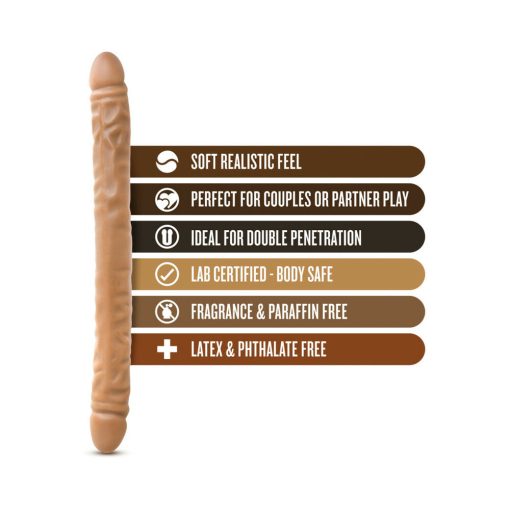 Dr. Skin 18 In. Double Dildo Tan - Image 4