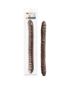 Dr. Skin 18 In. Double Dildo Brown