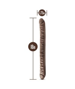 Dr. Skin 18 In. Double Dildo Brown