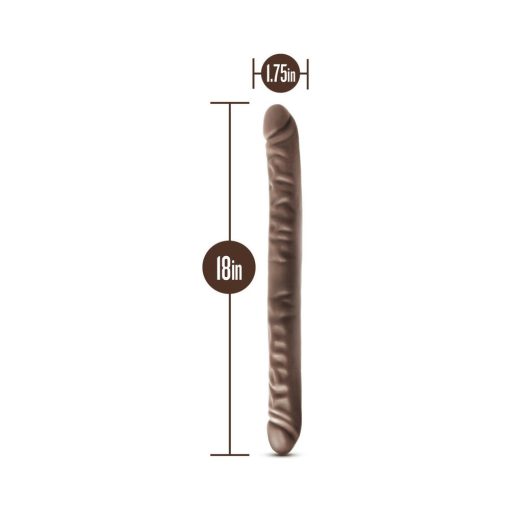 Dr. Skin 18 In. Double Dildo Brown - Image 5
