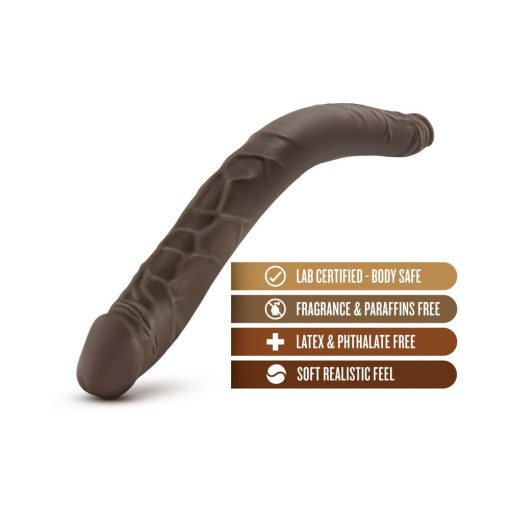 Dr. Skin 16 In. Double Dildo Brown - Image 5
