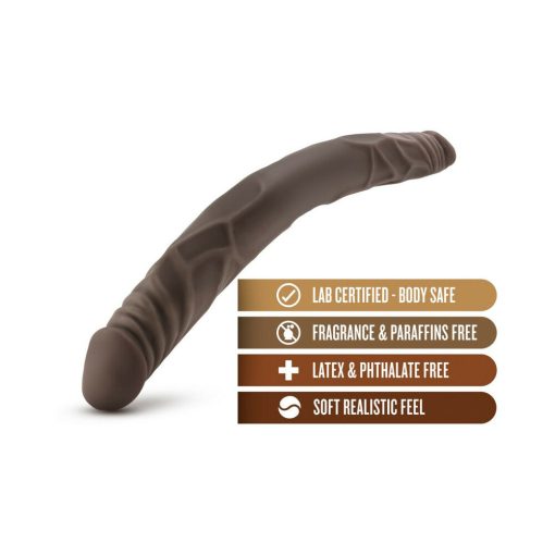 Dr. Skin 14 In. Double Dildo Brown - Image 5