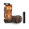 Hot Chocolate Alexis Vagina Stroker With Bullet Vibrator Brown