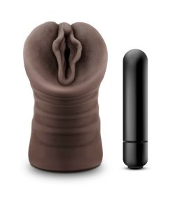 Hot Chocolate Alexis Vagina Stroker With Bullet Vibrator Brown