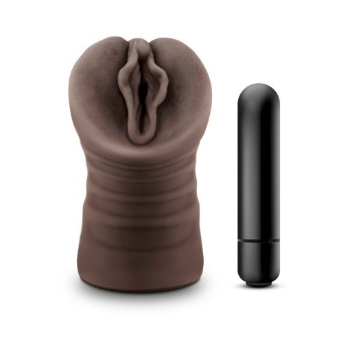 Hot Chocolate Alexis Vagina Stroker With Bullet Vibrator Brown - Image 2