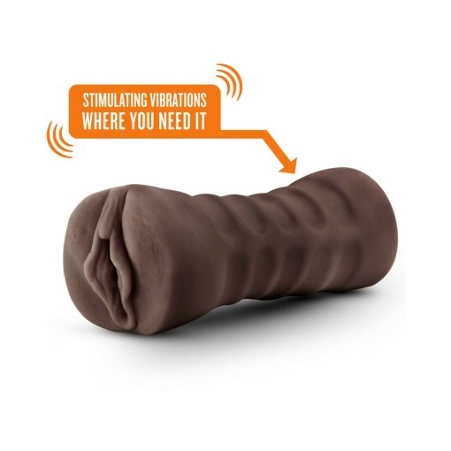 Hot Chocolate Alexis Vagina Stroker With Bullet Vibrator Brown - Image 4