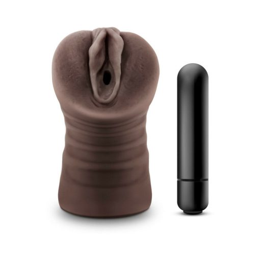 Hot Chocolate Brianna Vagina Stroker With Bullet Vibrator Brown - Image 2