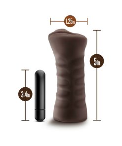 Hot Chocolate Brianna Vagina Stroker With Bullet Vibrator Brown