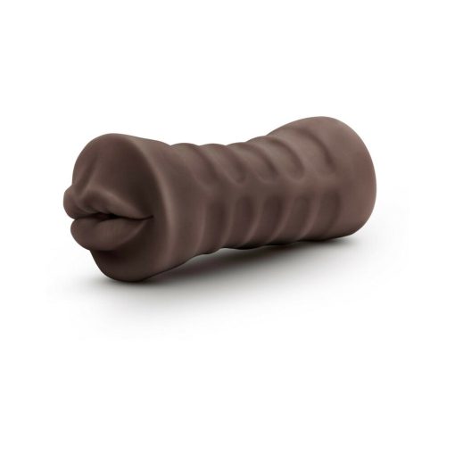 Hot Chocolate Heather Oral Stroker With Bullet Vibrator Brown - Image 3