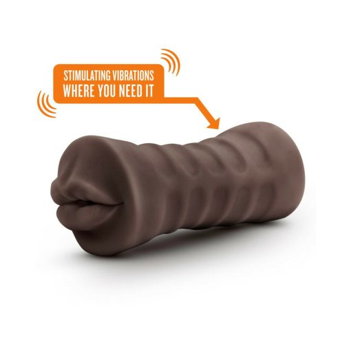 Hot Chocolate Heather Oral Stroker With Bullet Vibrator Brown - Image 4
