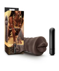 Hot Chocolate Renee Oral Stroker With Bullet Vibrator Brown