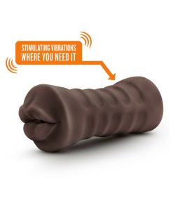 Hot Chocolate Renee Oral Stroker With Bullet Vibrator Brown