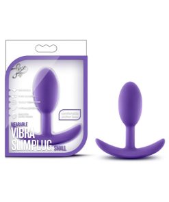 Luxe Wearable Vibra Slim Plug Small Purple