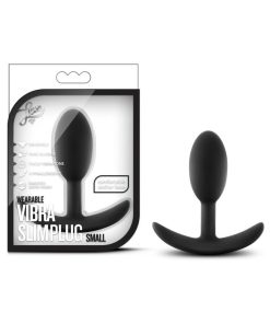Luxe Wearable Vibra Slim Plug Small Black
