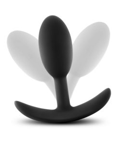 Luxe Wearable Vibra Slim Plug Small Black