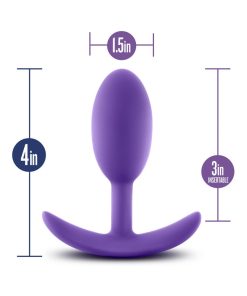 Luxe Wearable Vibra Slim Plug Medium Purple