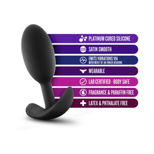 Luxe Wearable Vibra Slim Plug Medium Black - Image 5