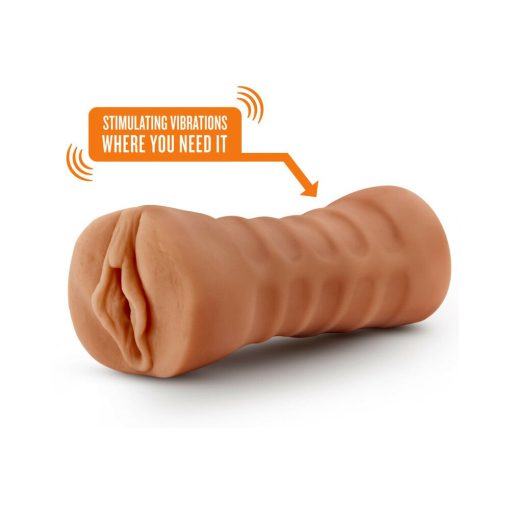 M For Men Sofia Vagina Stroker With Bullet Vibrator Tan - Image 4