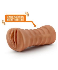 M For Men Julieta Vagina Stroker With Bullet Vibrator Tan