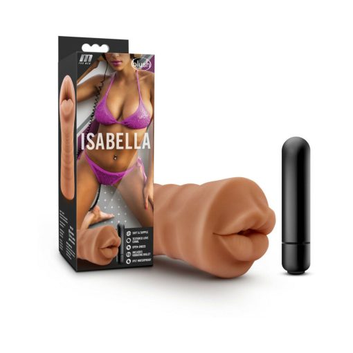 M For Men Isabella Oral Stroker With Bullet Vibrator Tan