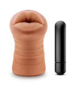 M For Men Isabella Oral Stroker With Bullet Vibrator Tan