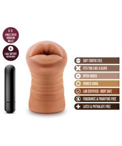 M For Men Isabella Oral Stroker With Bullet Vibrator Tan